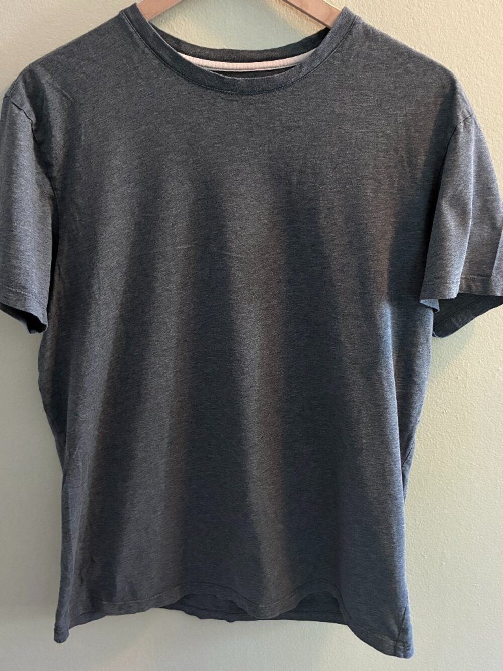 Banana Republic Fitted Crew T-Shirt Mens Size Large Grey Short Sleeve Neutral